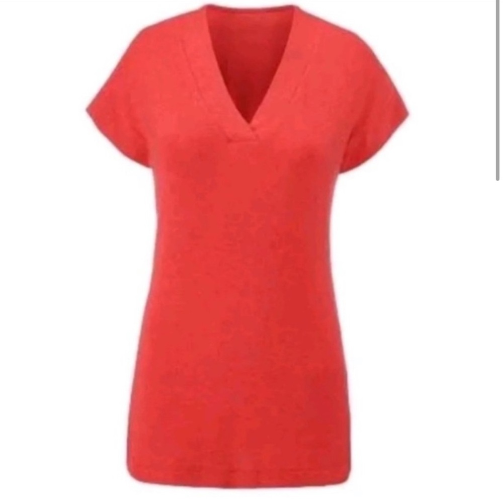 CAbi Red V-Neck Top